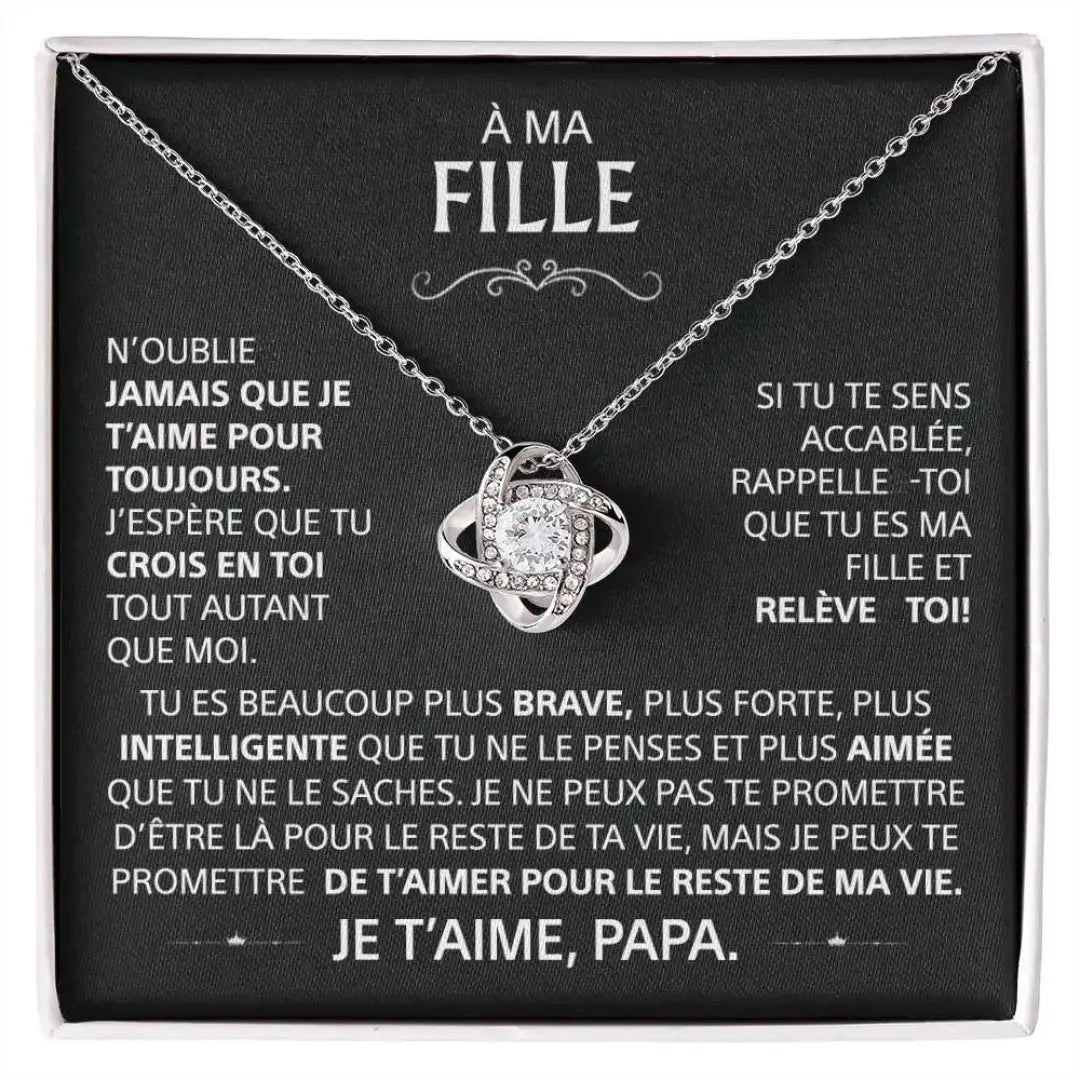 À ma fille - Je t'aime, Papa.