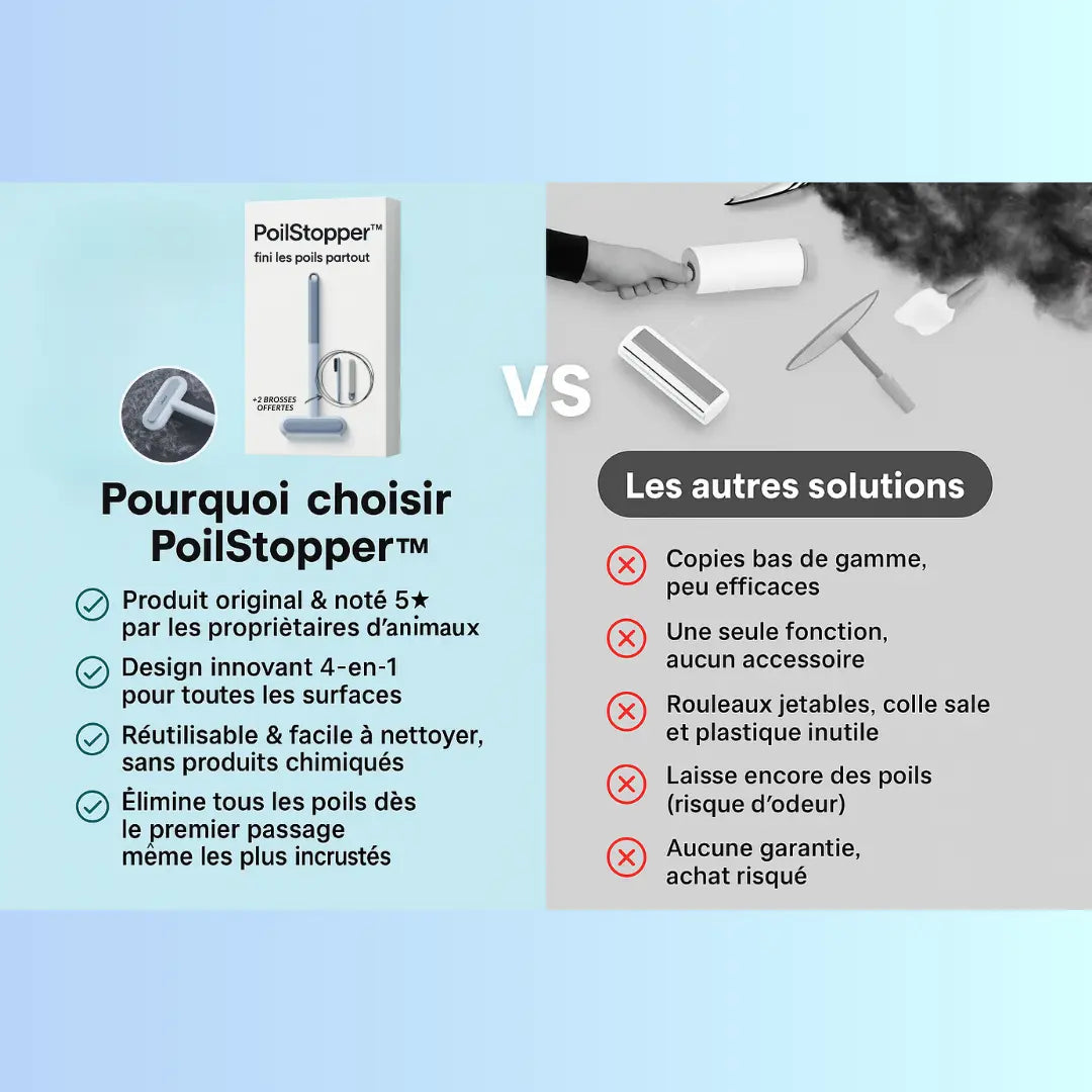 PoilStopper™ | Fini les Poils Partout
